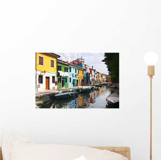 Colorful Houses Burano Wall Decal