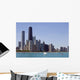 The Chicago skyline seen from Lake Michigan.. Wall Mural
