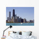 The Chicago skyline seen from Lake Michigan.. Wall Mural