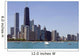 The Chicago skyline seen from Lake Michigan.. Wall Mural