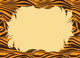 Tiger Fur Print Border
