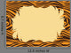 Tiger Fur Print Border