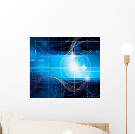 Technology abstract background Wall Mural