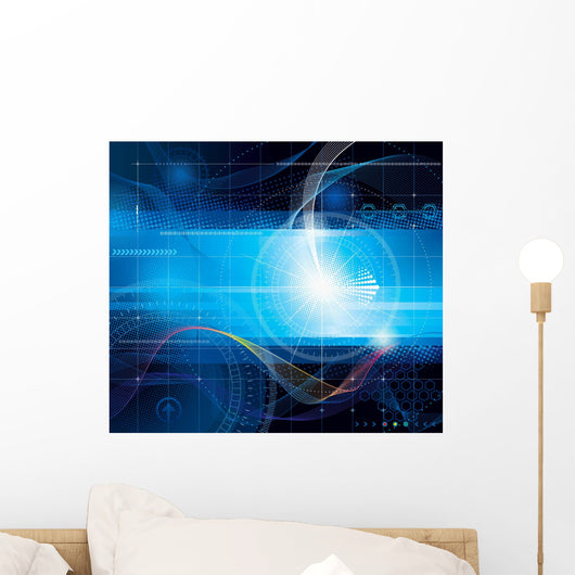 Technology abstract background Wall Mural