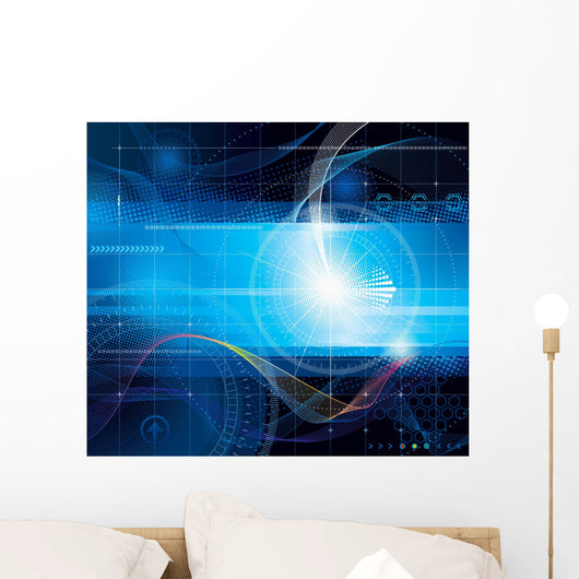 Technology abstract background Wall Mural