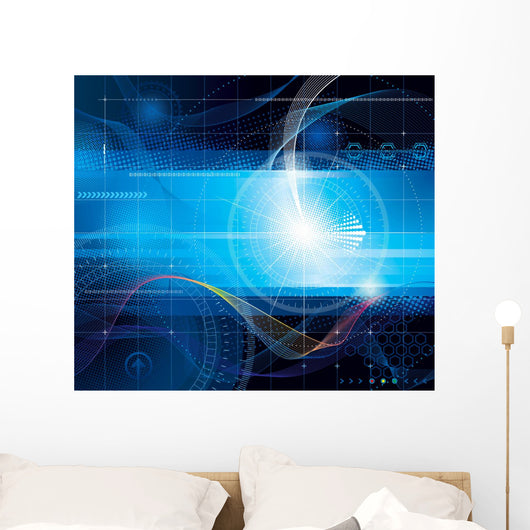 Technology abstract background Wall Mural