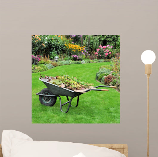 Wheelbarrow with Green Cuttings