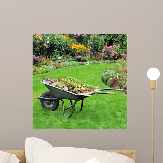 Wheelbarrow with Green Cuttings