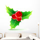 Christmas Holly Wall Decal