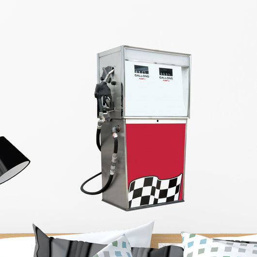 Gas Pump with Empty Wall Decal