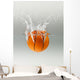 Falling Basketball into Water Wall Decal