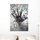Hand behind colorful numbers Wall Mural