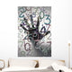 Hand behind colorful numbers Wall Mural