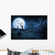 Spooky Halloween night Wall Mural