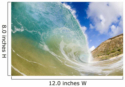 giant breaking wave in hawaii Wall Mural