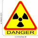 danger nucleaire Wall Decal
