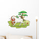 Mythical Unicorn Forest Vector Wall Decal
