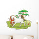 Mythical Unicorn Forest Vector Wall Decal