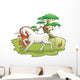 Mythical Unicorn Forest Vector Wall Decal