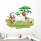 Mythical Unicorn Forest Vector Wall Decal