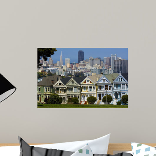 Postcard Row Houses San Wall Decal