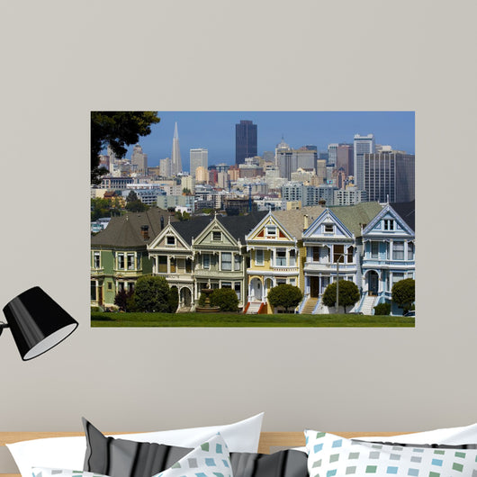 Postcard Row Houses San Wall Decal