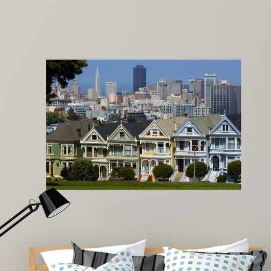 Postcard Row Houses San Wall Decal