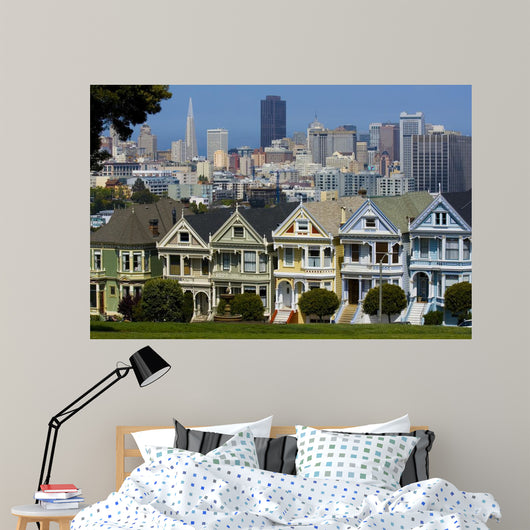 Postcard Row Houses San Wall Decal