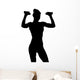 Attractive Woman Exercising Wall Decal