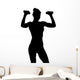 Attractive Woman Exercising Wall Decal