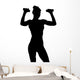 Attractive Woman Exercising Wall Decal
