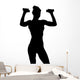 Attractive Woman Exercising Wall Decal