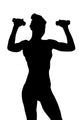 Attractive Woman Exercising Wall Decal