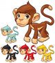 Funny Monkey Vector Character Wall Decal