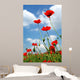 Poppies and Blue Sky Wall Decal