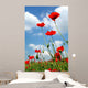Poppies and Blue Sky Wall Decal