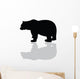 Silhouette of Black Bear Vector Wall Decal