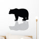 Silhouette of Black Bear Vector Wall Decal