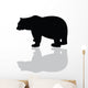 Silhouette of Black Bear Vector Wall Decal