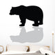 Silhouette of Black Bear Vector Wall Decal