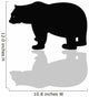 Silhouette of Black Bear Vector Wall Decal