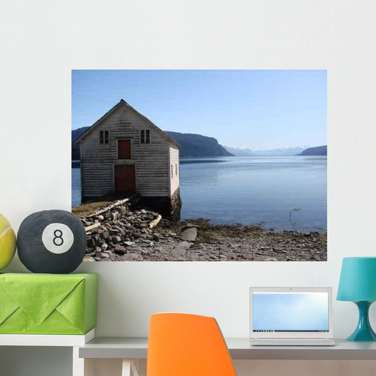 Lonely Fishing House Wall Decal