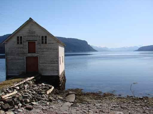 Lonely Fishing House Wall Decal