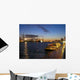 Hamburg Harbour Night Wall Decal