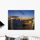 Hamburg Harbour Night Wall Decal