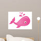 Whale Cartoon Wall Mural