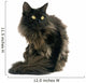 Black Maine Coon Cat Wall Decal