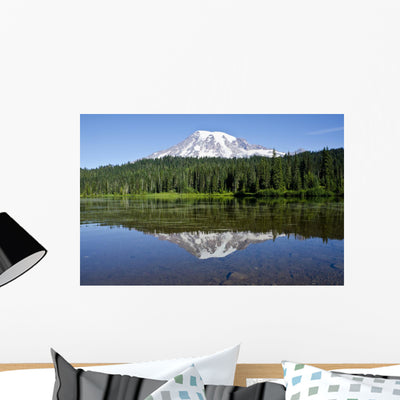 Mount Rainier National Park shown on a wall
