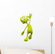 alien cartoon in a moment of happyness Wall Decal