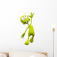 alien cartoon in a moment of happyness Wall Decal